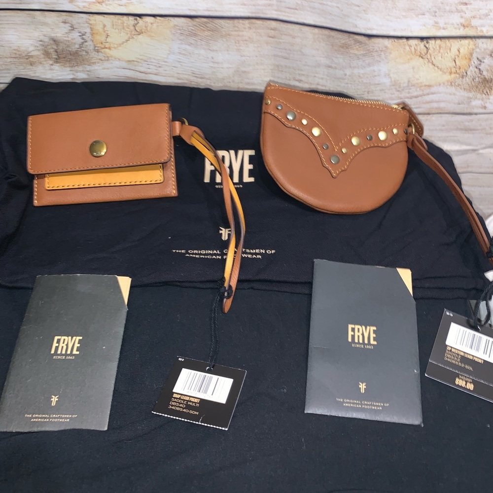 Frye Bag Bundle Saddle Leash Pockets with Dustbag